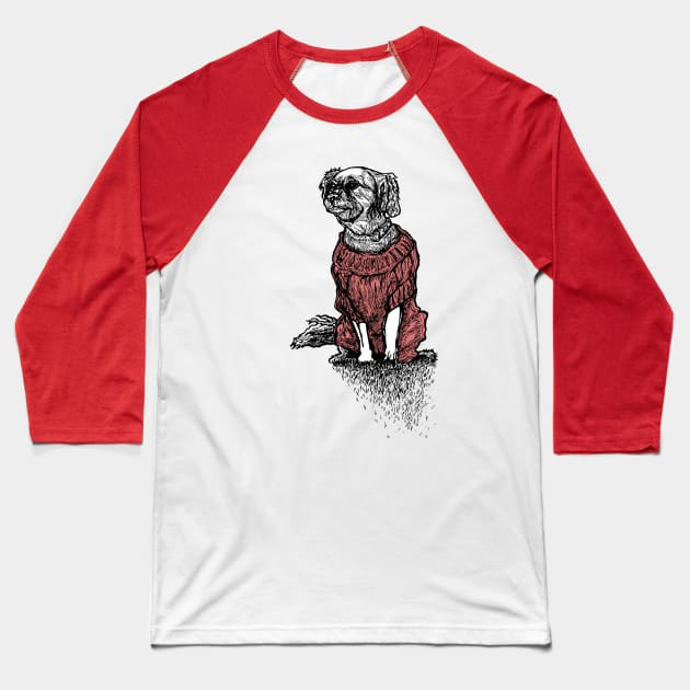 Dog Sweater Collection Red Baseball T-Shirt by jondenby